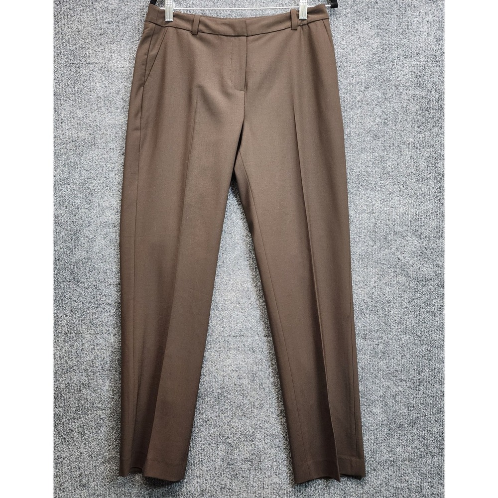 NWT Pure Collection Slim Leg Women Wool Blend Quiet Luxury Office Dress Pants 6R